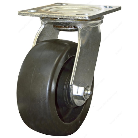 Richelieu 25 in Polypropylene Swivel Caster Black F25188